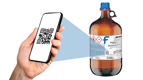 Fisher Chemical Labels Deliver CofA + SDS Via QR Codes