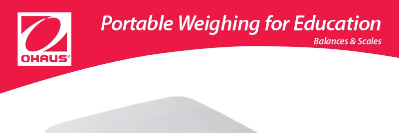 OHAUS Portable Balances for Education Brochure
