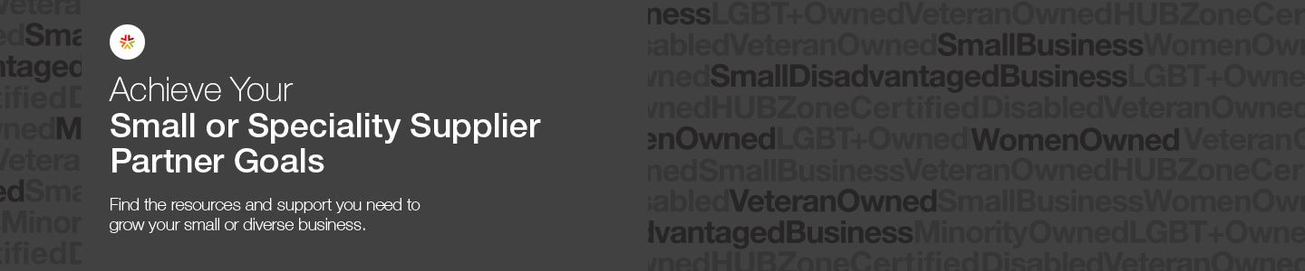 Become a Small or Speciality Supplier Partner